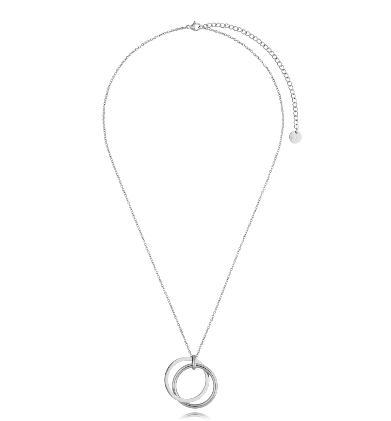 Naszyjnik srebrny z wisiorkiem Medalion - By Dziubeka