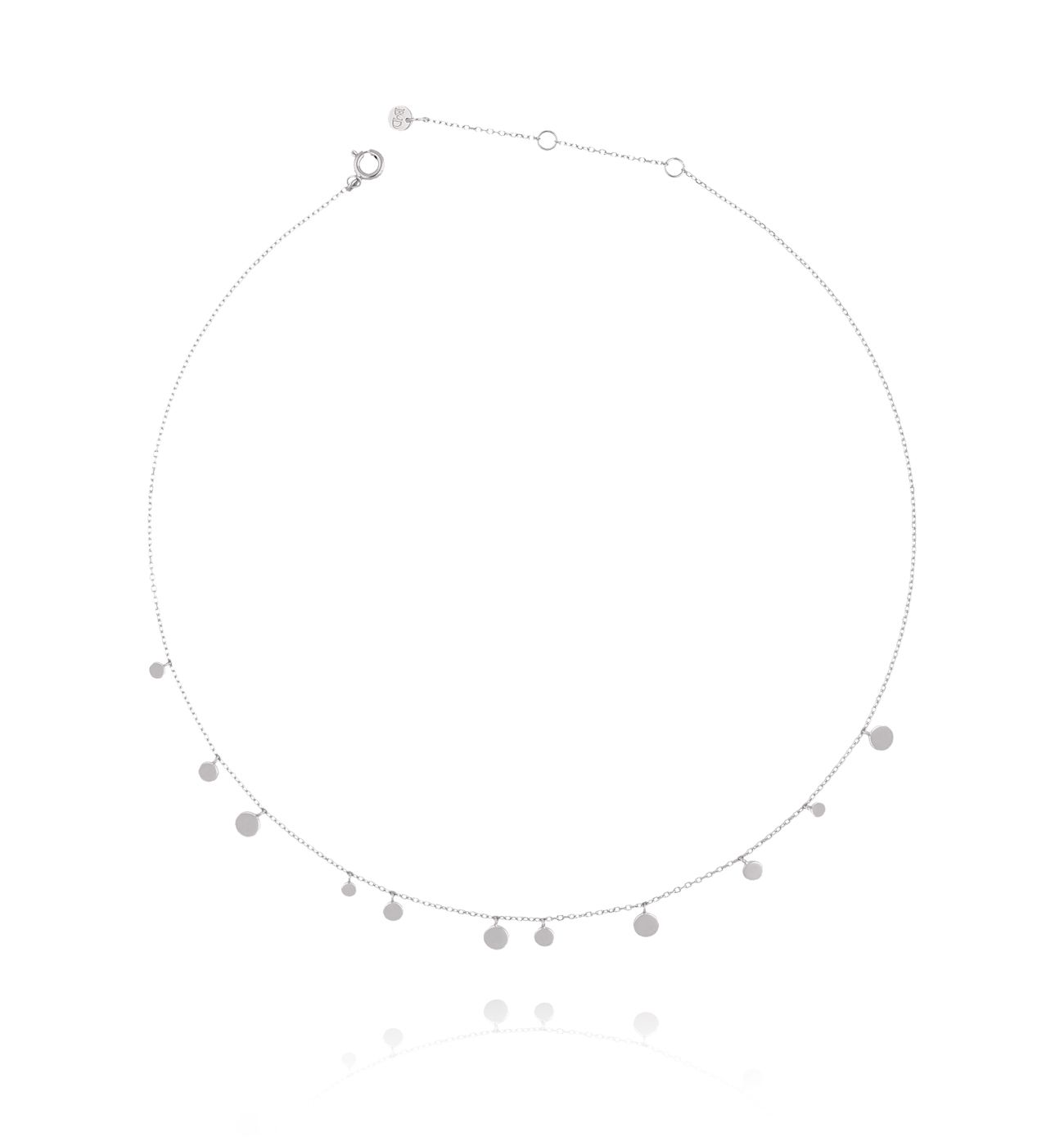 Naszyjnik srebrny z kółeczkami NFA0032