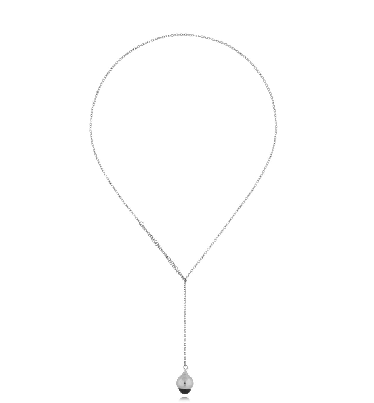 Naszyjnik z agatem srebrny Play - By Dziubeka