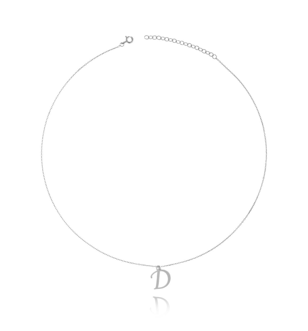 Naszyjnik srebrny z literką D NAT0146