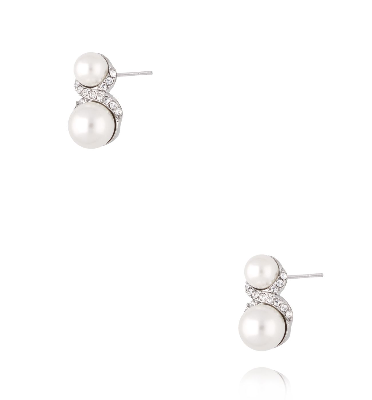 Kolczyki z perełkami srebrne KSS1983