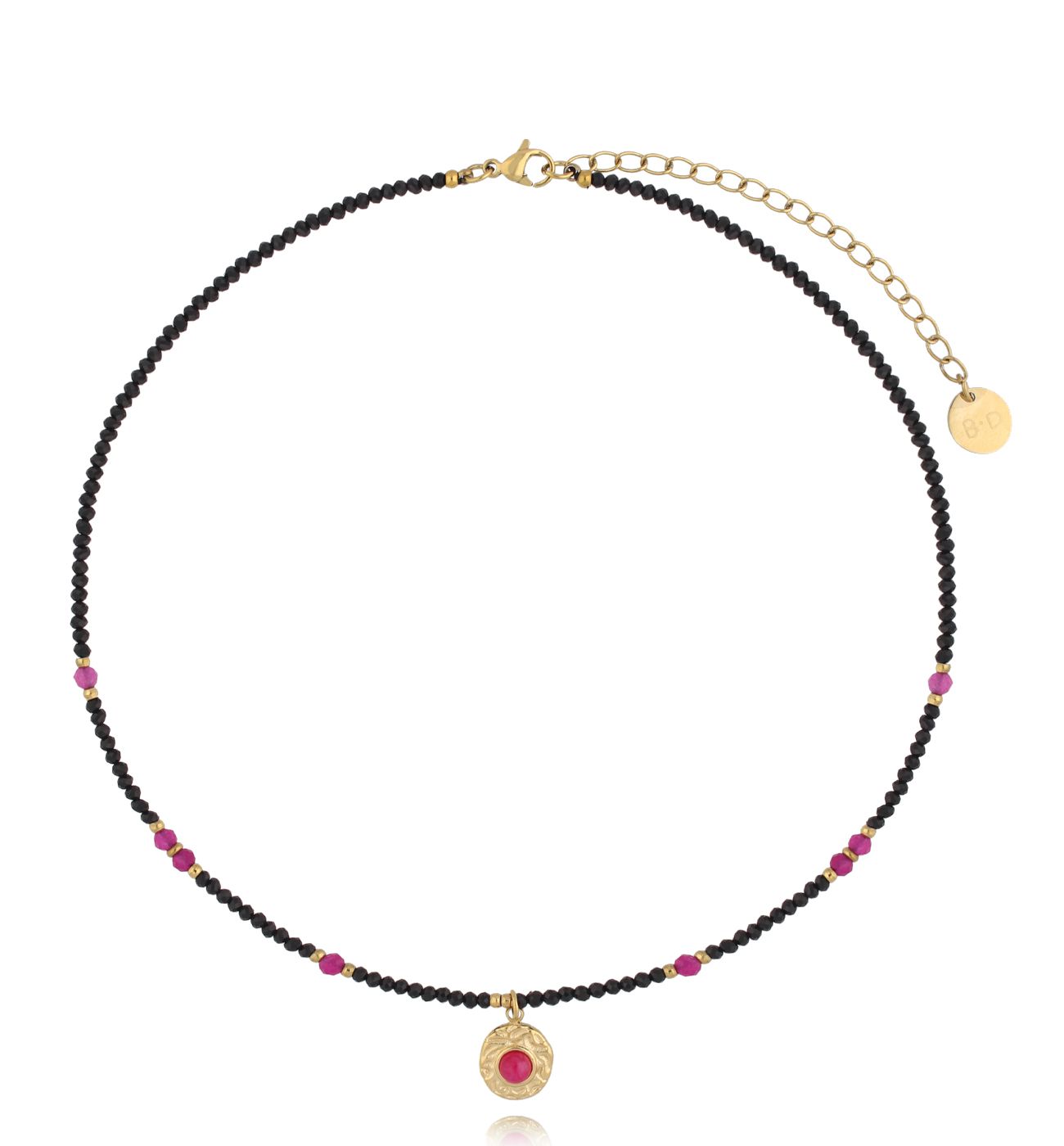 Naszyjnik z turmalinami i jadeitami - By Dziubeka