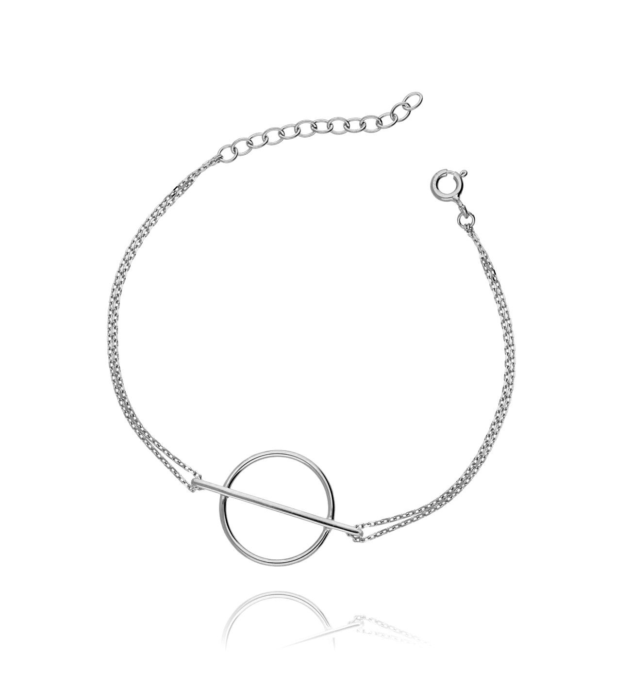 Bransoletka srebrna z kołem BSE0064