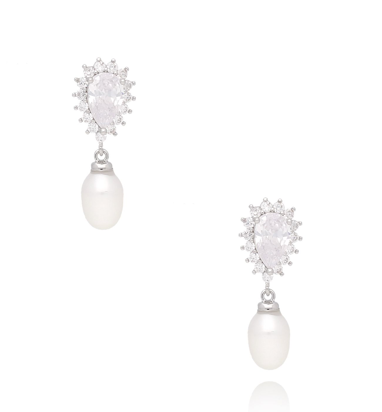 Kolczyki srebrne z perełkami Cleuza - By Dziubeka