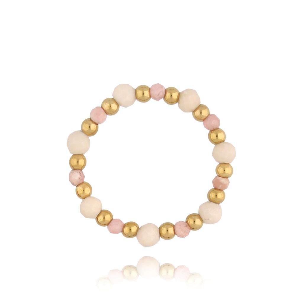 Pierścionek z rodochrozytami Cors PSC0465 - By Dziubeka