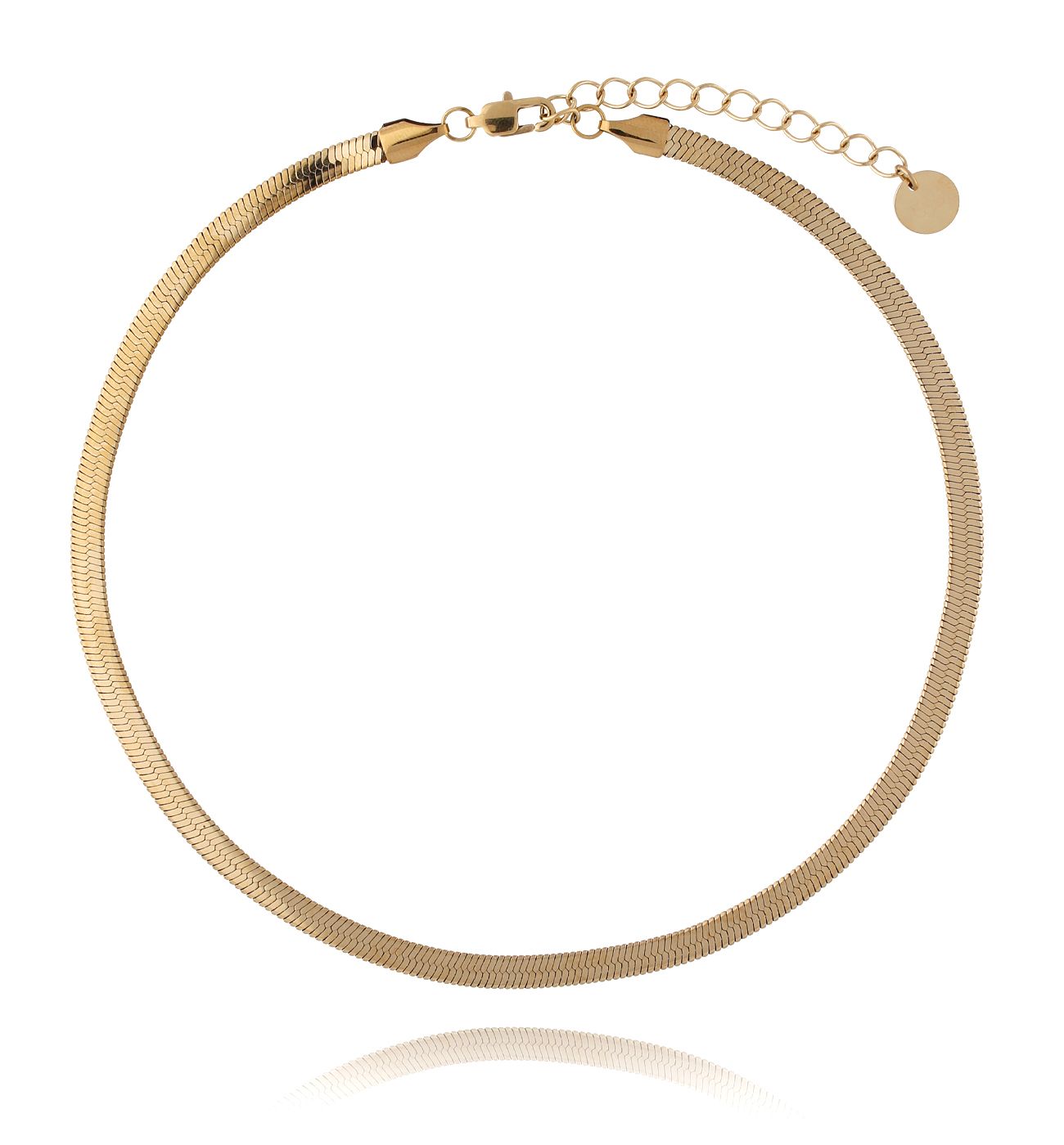 Naszyjnik dwustronny srebrno złoty NSA0139