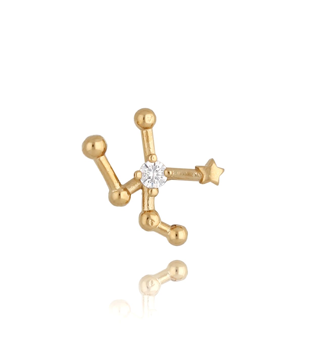 Kolczyk z konstelacją Byk KCON0002 - By Dziubeka