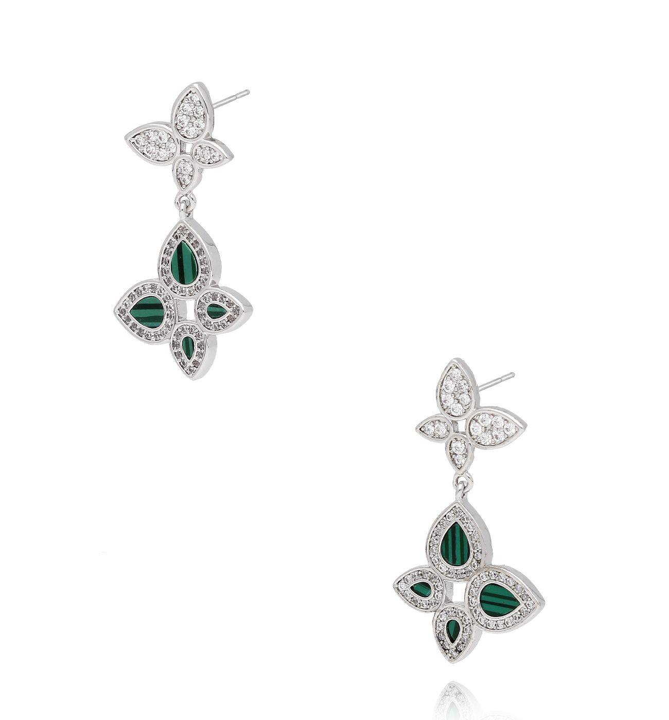 Kolczyki z motylkami srebrne KLU0020 - By Dziubeka