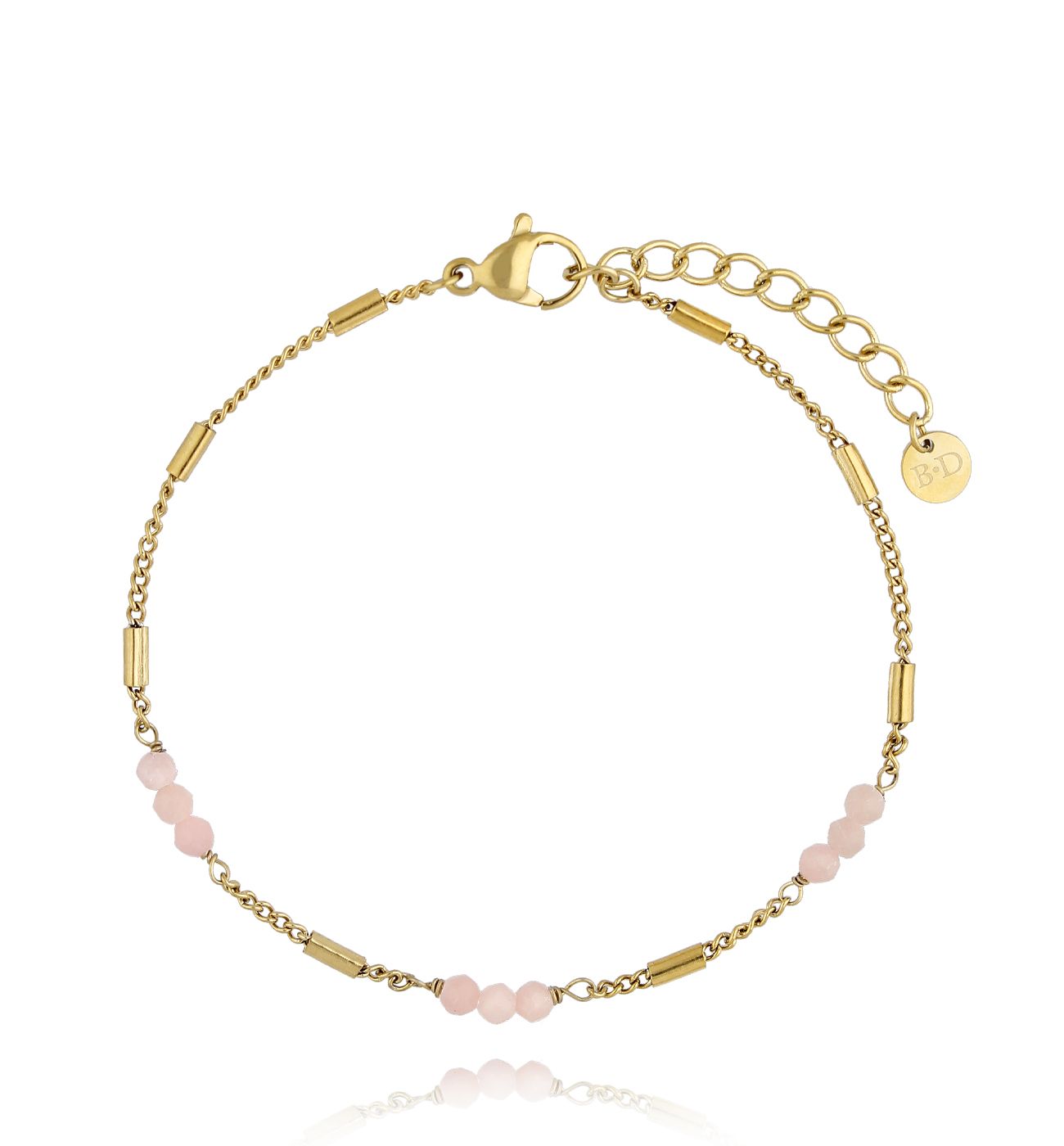 Bransoletka z kwarcami różowymi Blessing - By Dziubeka