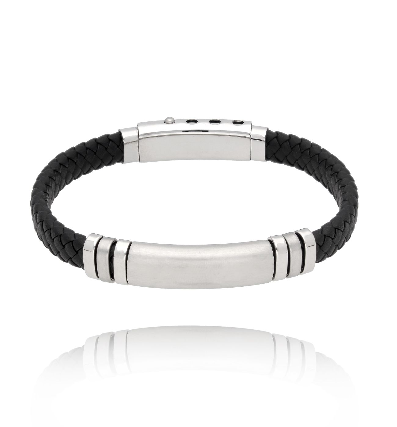 Bransoletka męska czarna Juano 82 - By Dziubeka