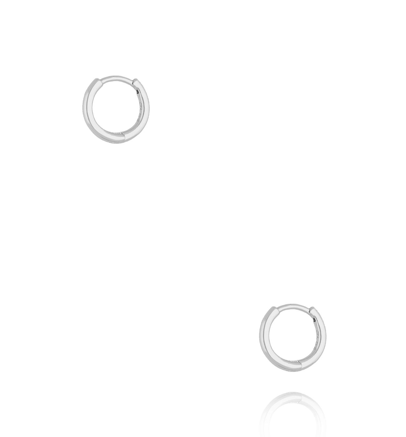 Kolczyki kółka srebrne małe KFA0098 - By Dziubeka