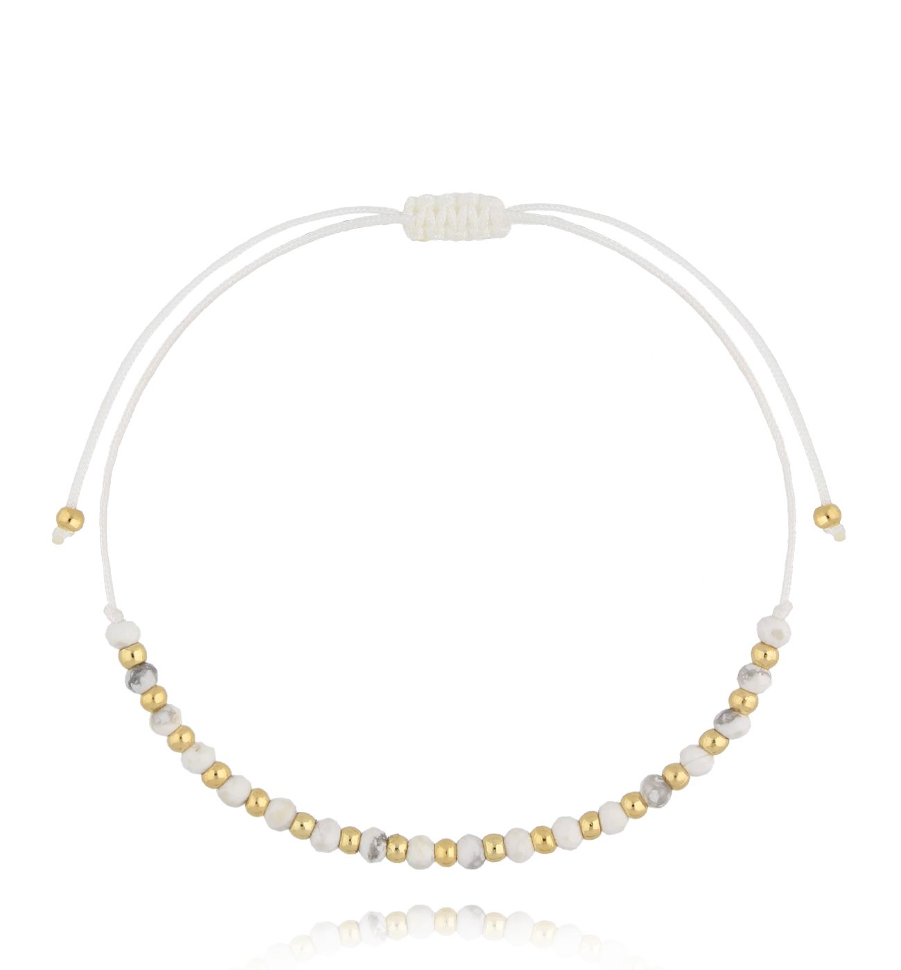 Zestaw białych bransoletek BMT0297 - By Dziubeka