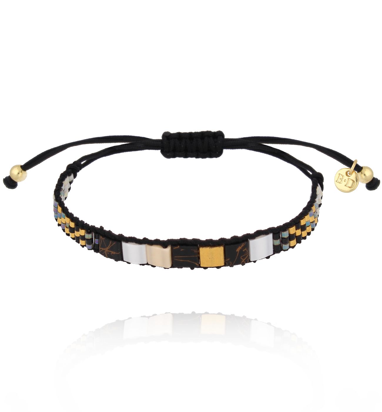 Bransoletka czarno złota Yummy - By Dziubeka