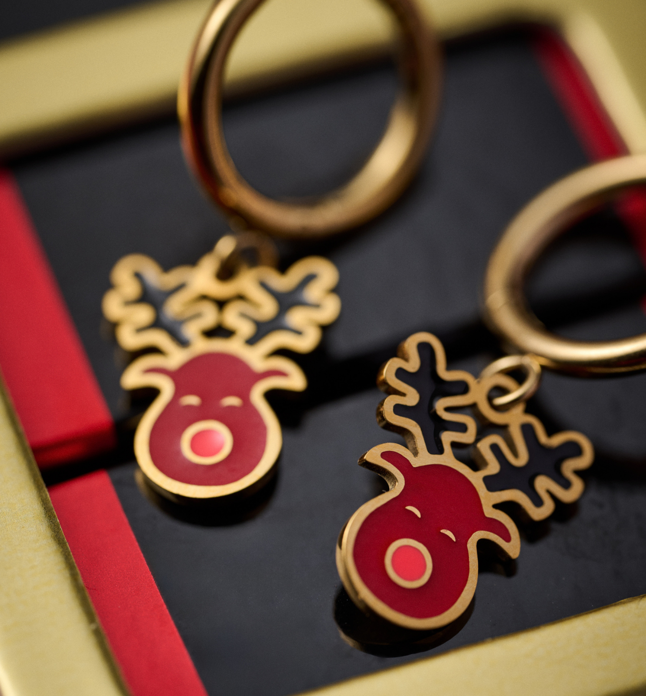 Kolczyk świąteczne z reniferami KSY0308