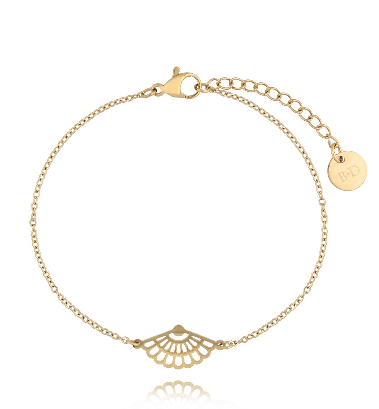 Bransoletka złota z wachlarzem Penzima - By Dziubeka