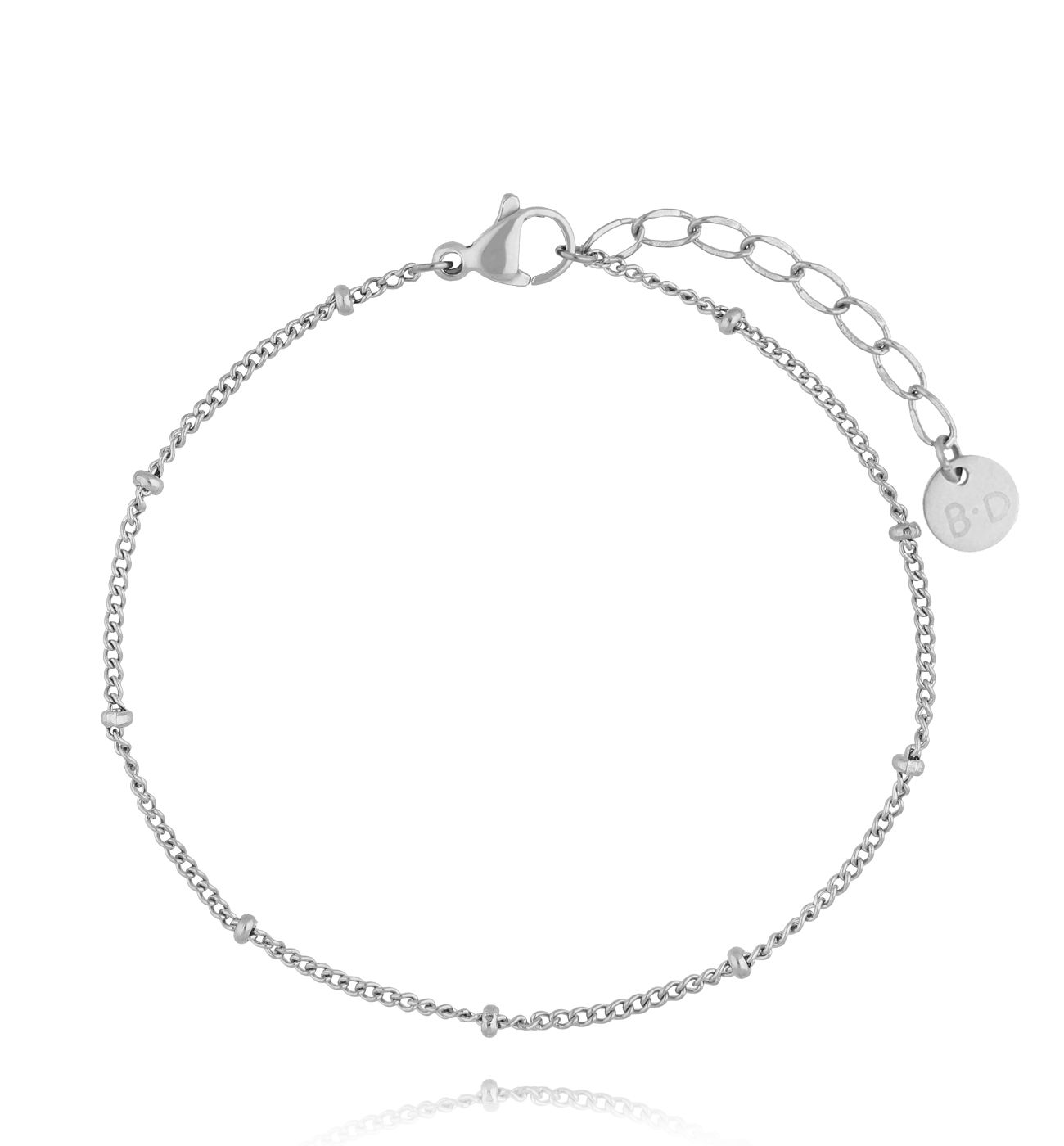 Bransoletka z łańcuszkiem srebrna BSY0358 - By Dziubeka