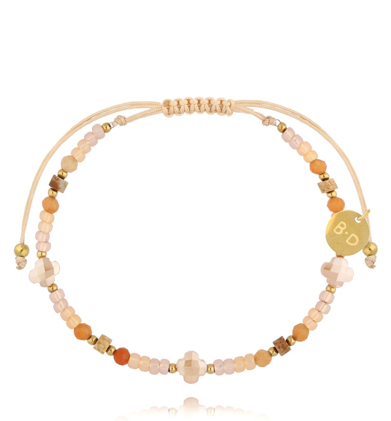 Bransoletka z jaspisami i awenturynami Frenchy BMT0267