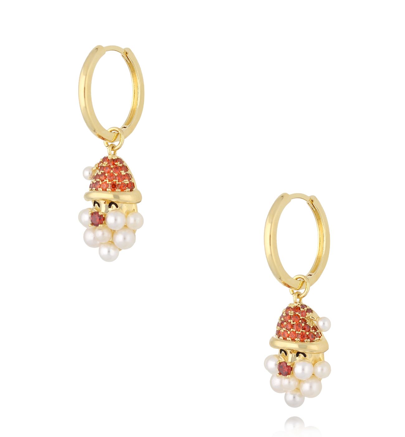 Kolczyki świąteczne z Mikołajem KSY0304