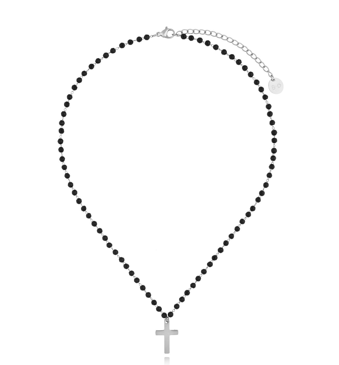Naszyjnik srebrny z krzyżykiem Blois NSY0190 - By Dziubeka
