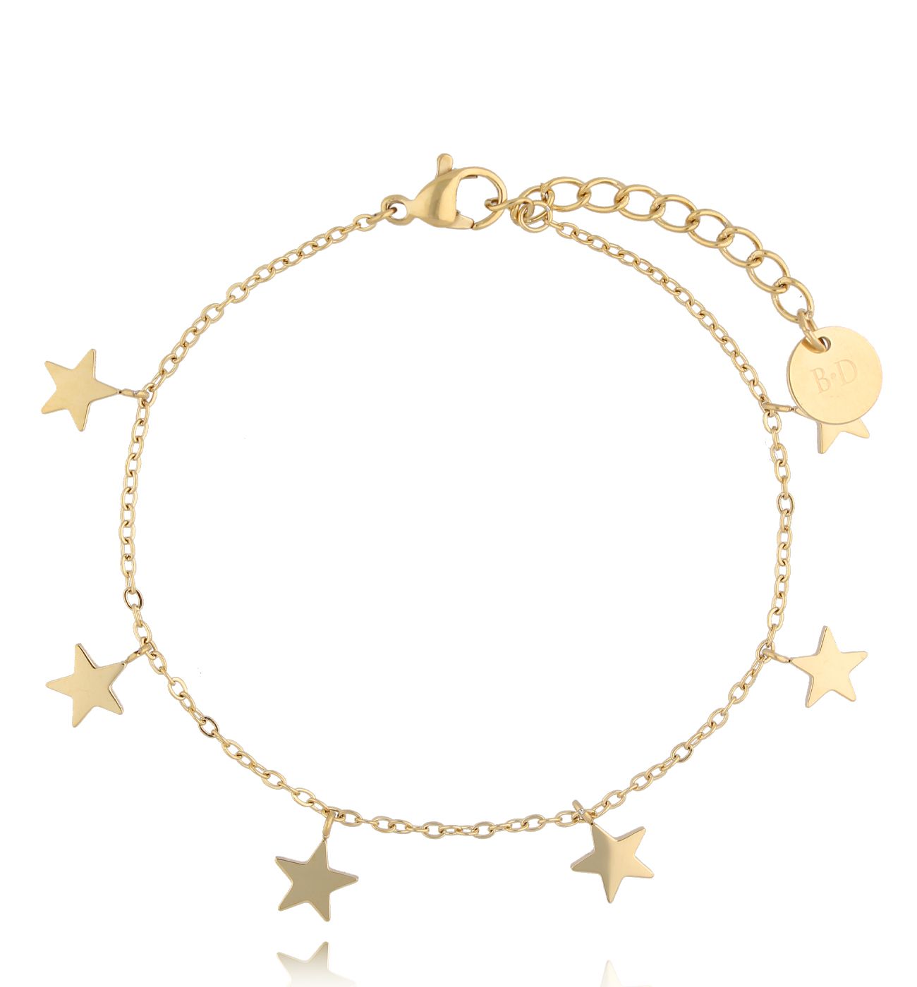 Bransoletka złota z gwiazdkami Aline BSA0579