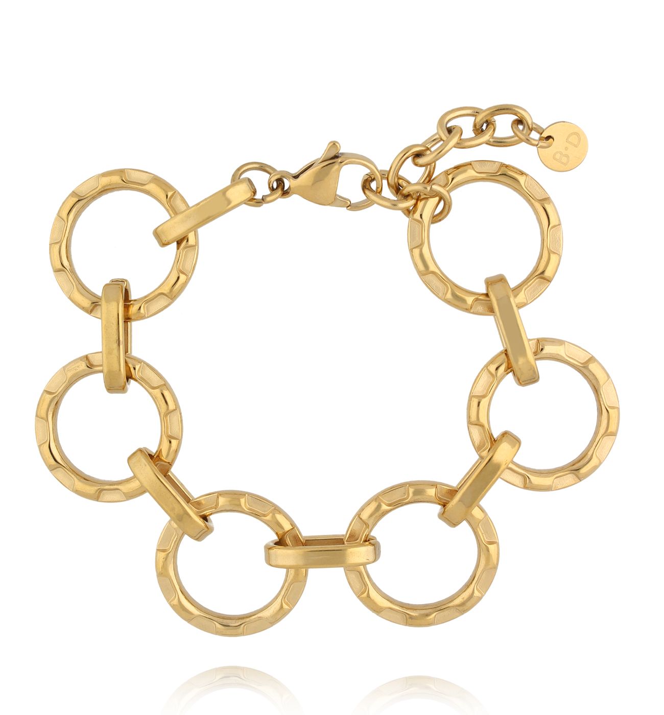 Bransoletka złota z kółeczkami BSY0339