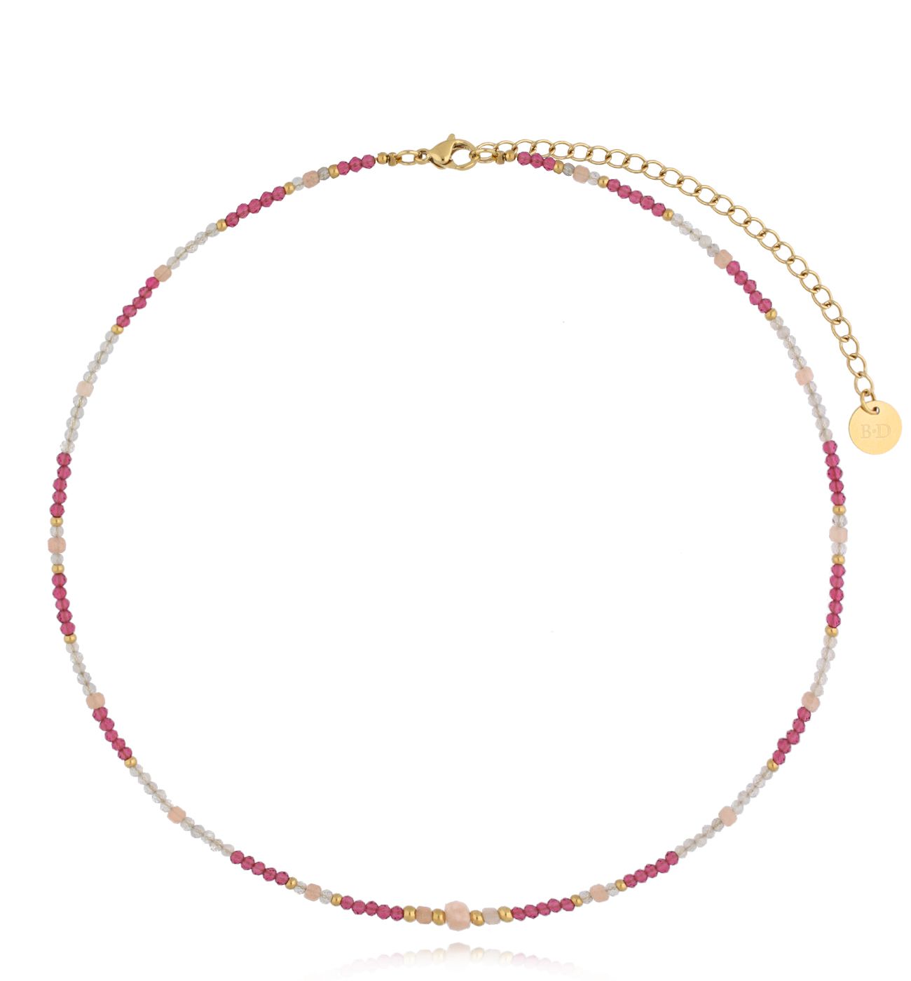 Naszyjnik z kamieniami naturalnymi Heather NSC0384