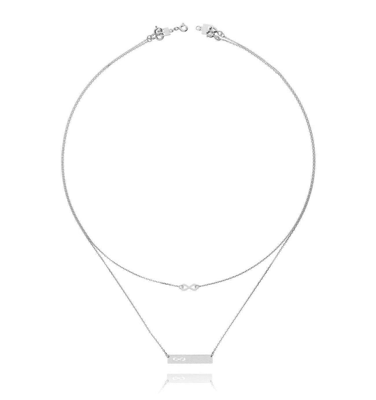Naszyjnik srebrny z nieskończonością NSE0035
