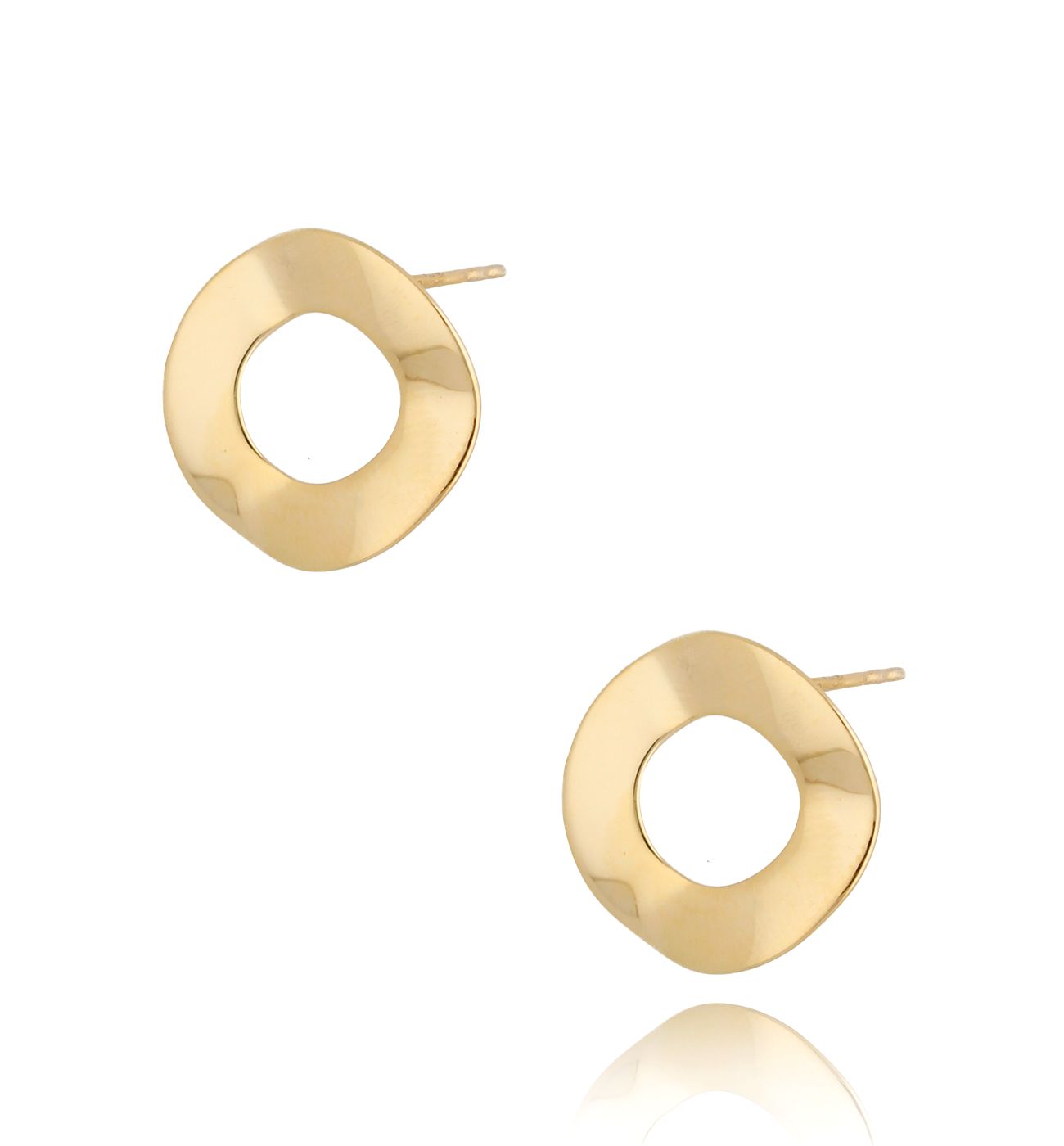 Kolczyki srebrne pozłacane - By Dziubeka