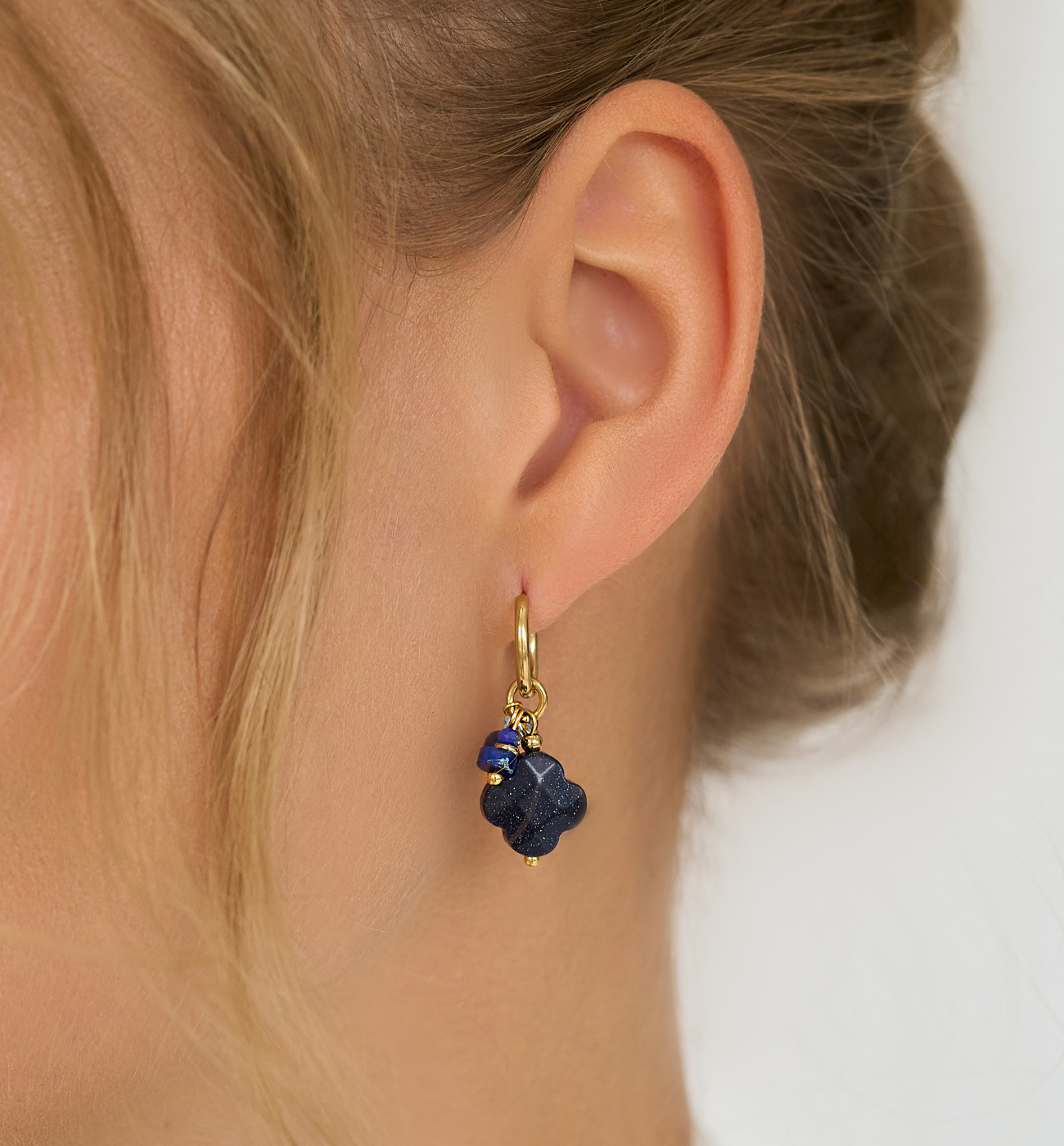 Kolczyki z koniczynkami i Nocą Kairu Creation - By Dziubeka