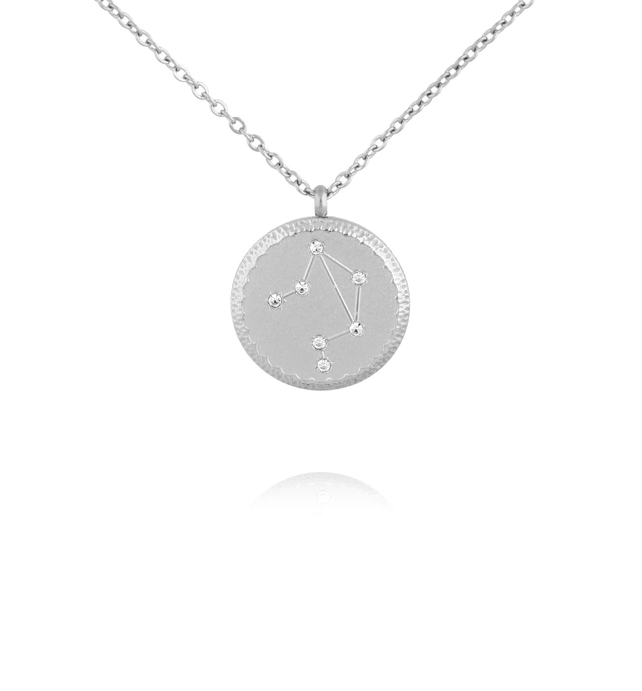 Naszyjnik z konstelacją Waga srebrny - By Dziubeka