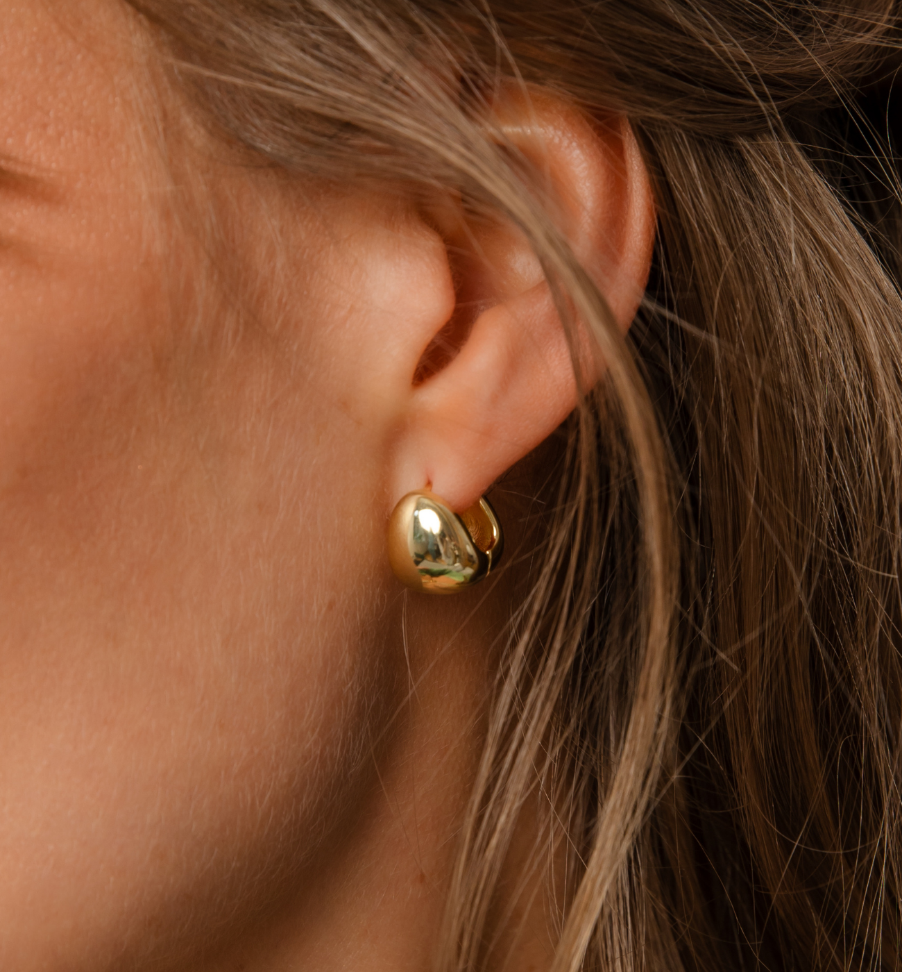 Kolczyki złote drobne KLU0084 - By Dziubeka