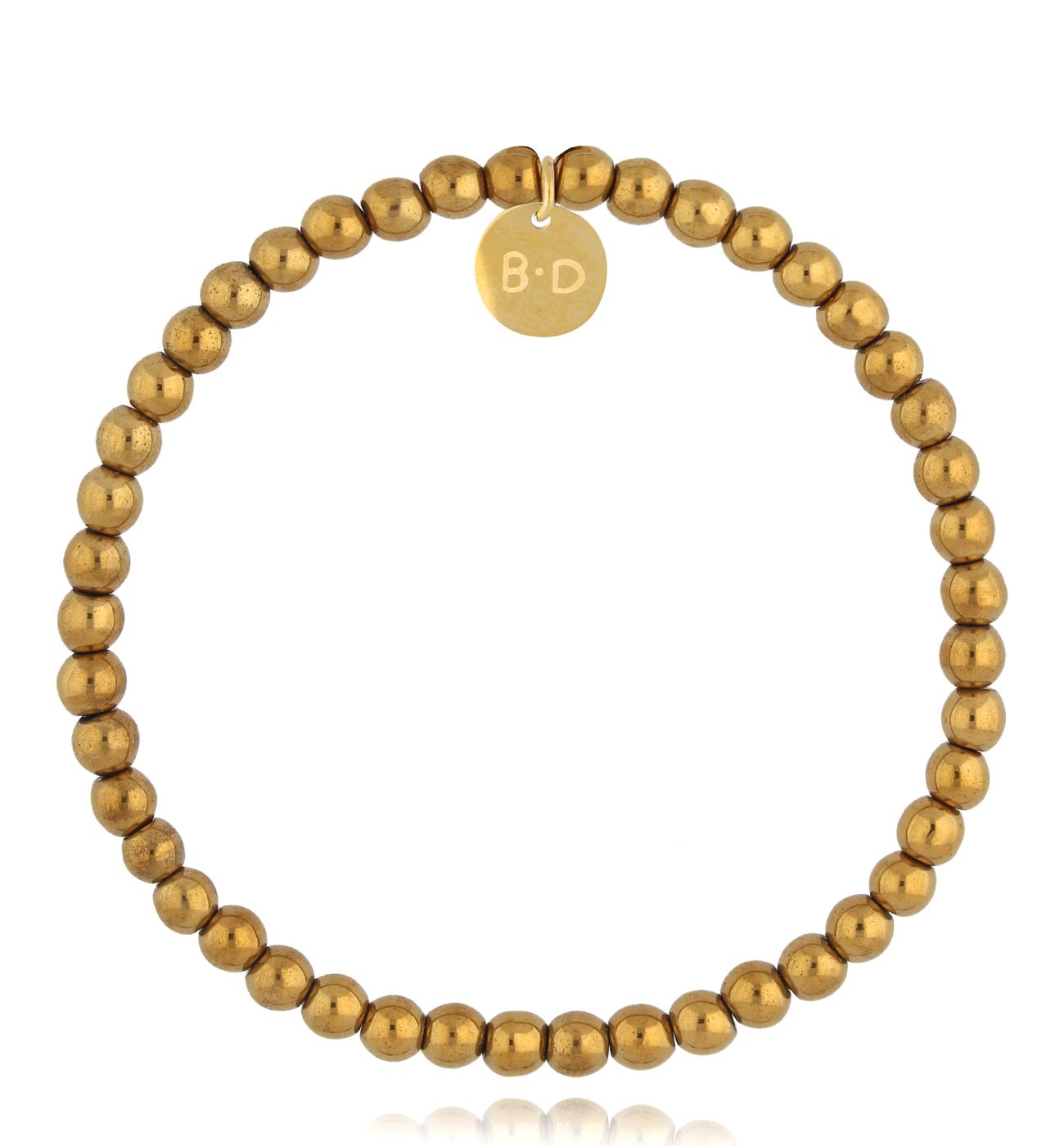 Bransoletka ze złotymi hematytami damska Fane BTW2535