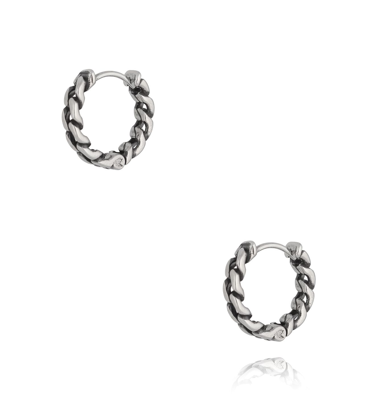 Kolczyki kółka plecione Hrosskell 077 - By Dziubeka