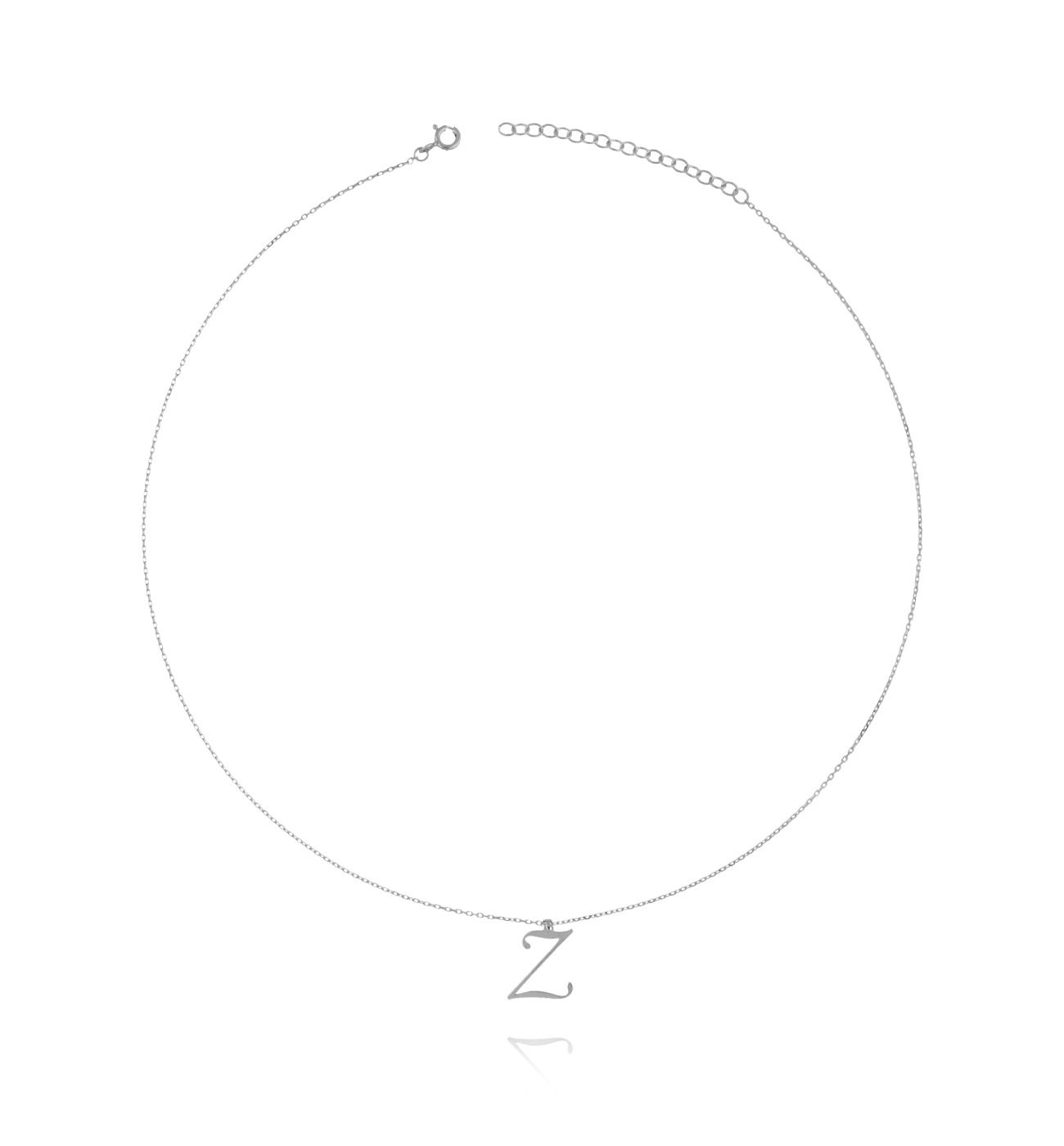Naszyjnik srebrny z literką Z - By Dziubeka