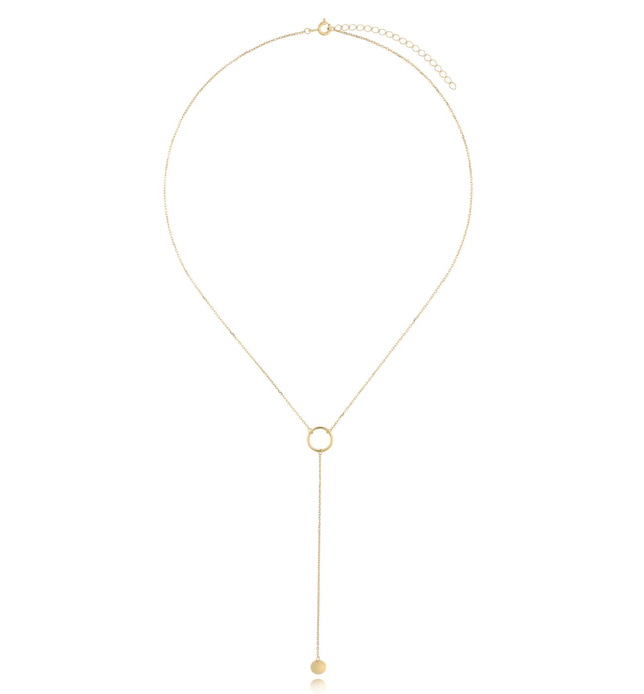 Naszyjnik złoty z krawatką Haydée - By Dziubeka