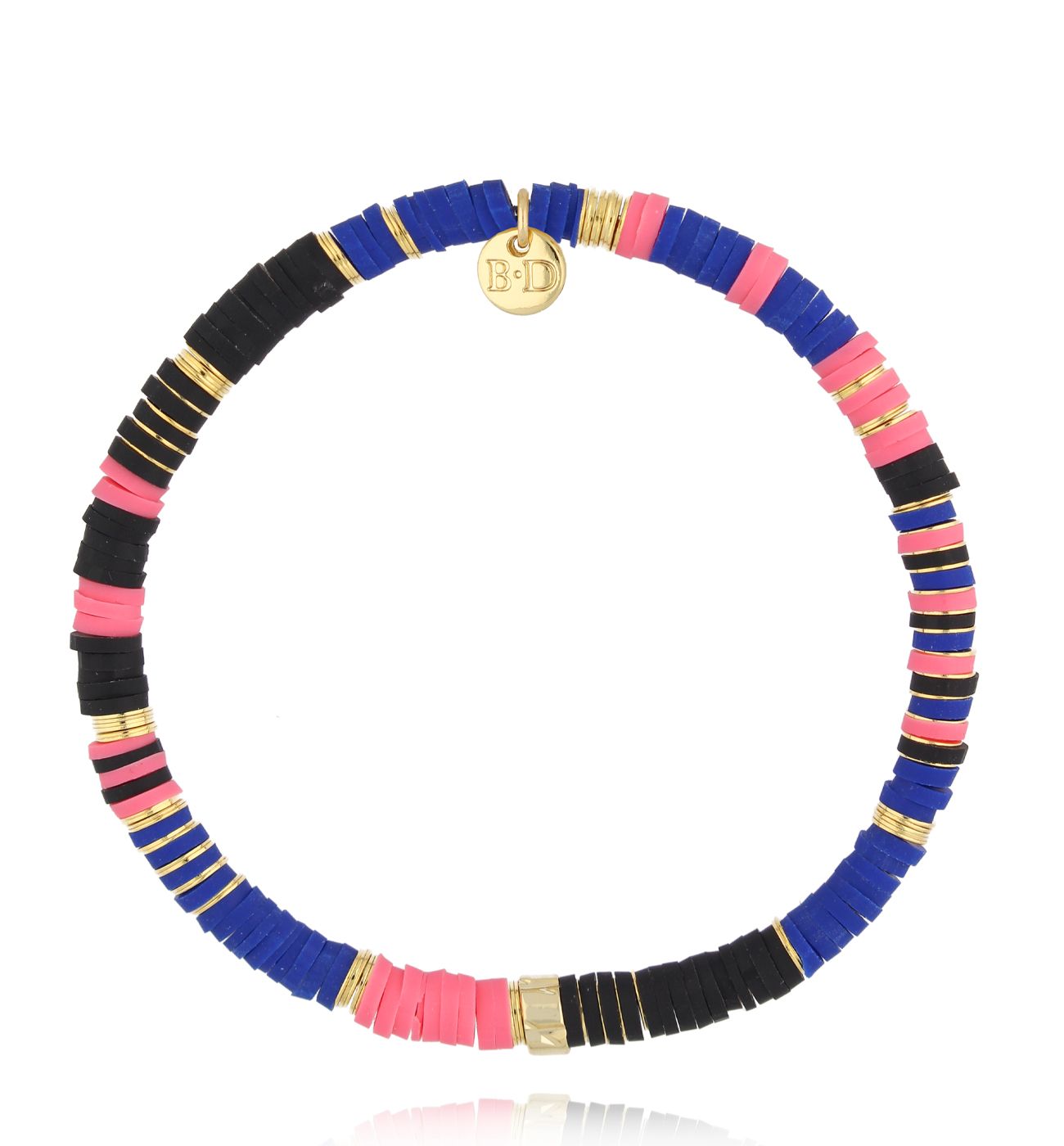 Bransoletka różowo granatowa BSC2234