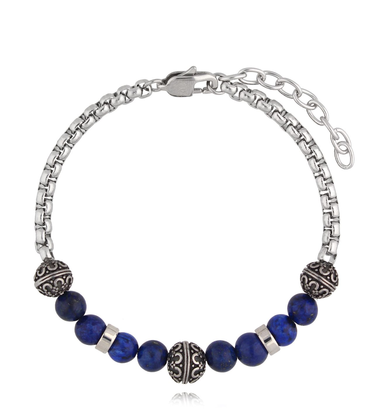 Bransoletka męska z lapisami Hallvor BMITC0648