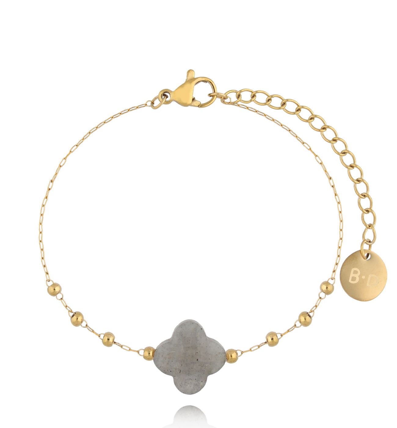 Bransoletka z koniczynką z labradorytu Creation BPA0441