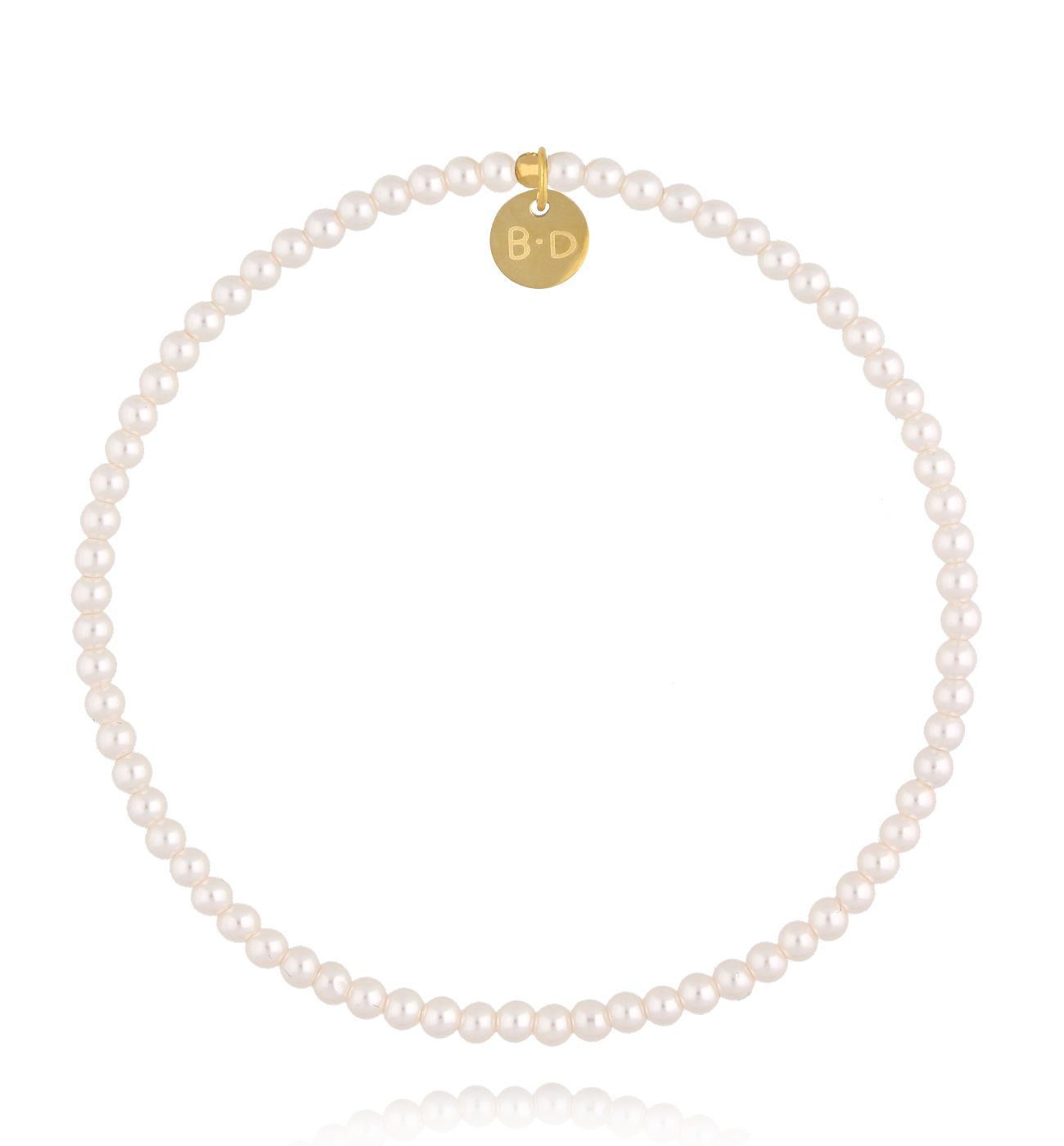 Bransoletka z białymi perłami BPE0143