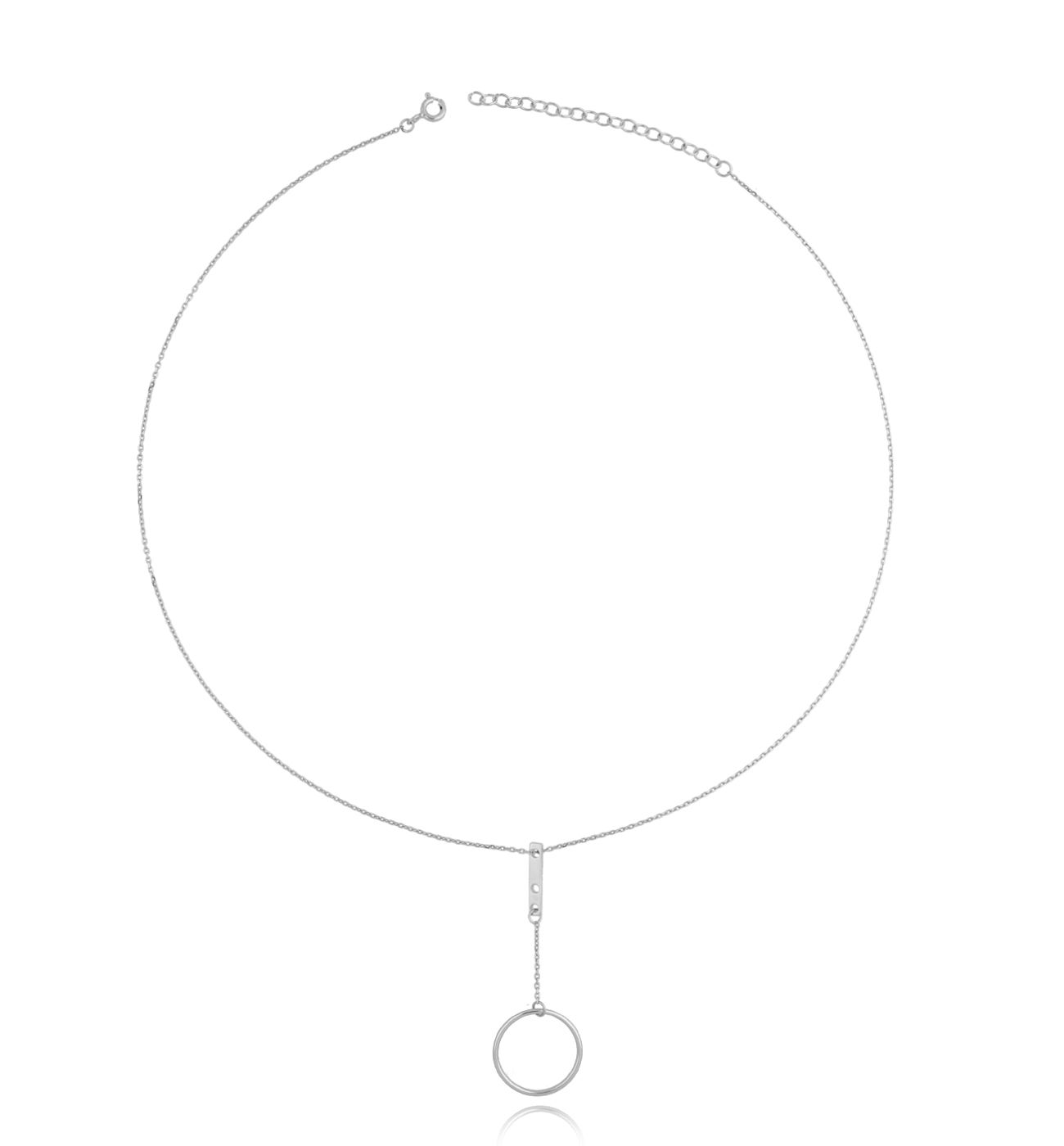 Naszyjnik srebrny z wisiorem Angelina NSE0093