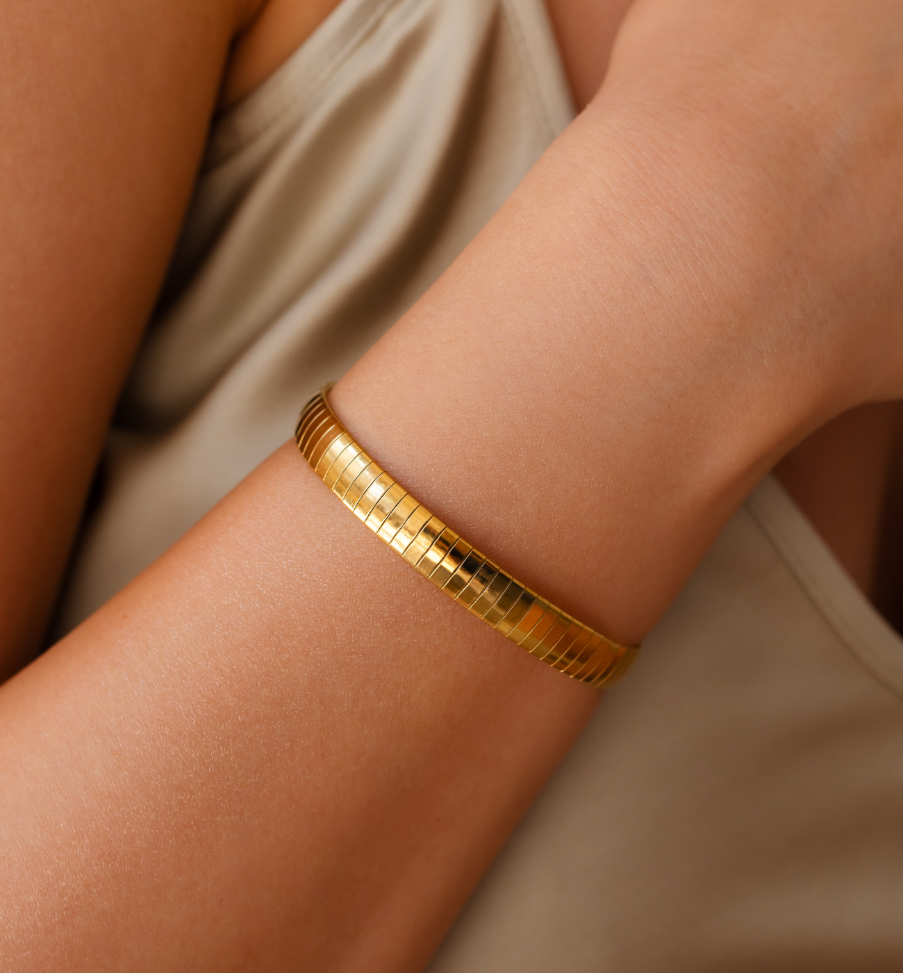 Bransoletka złota typu żmijka BSY0405 - By Dziubeka