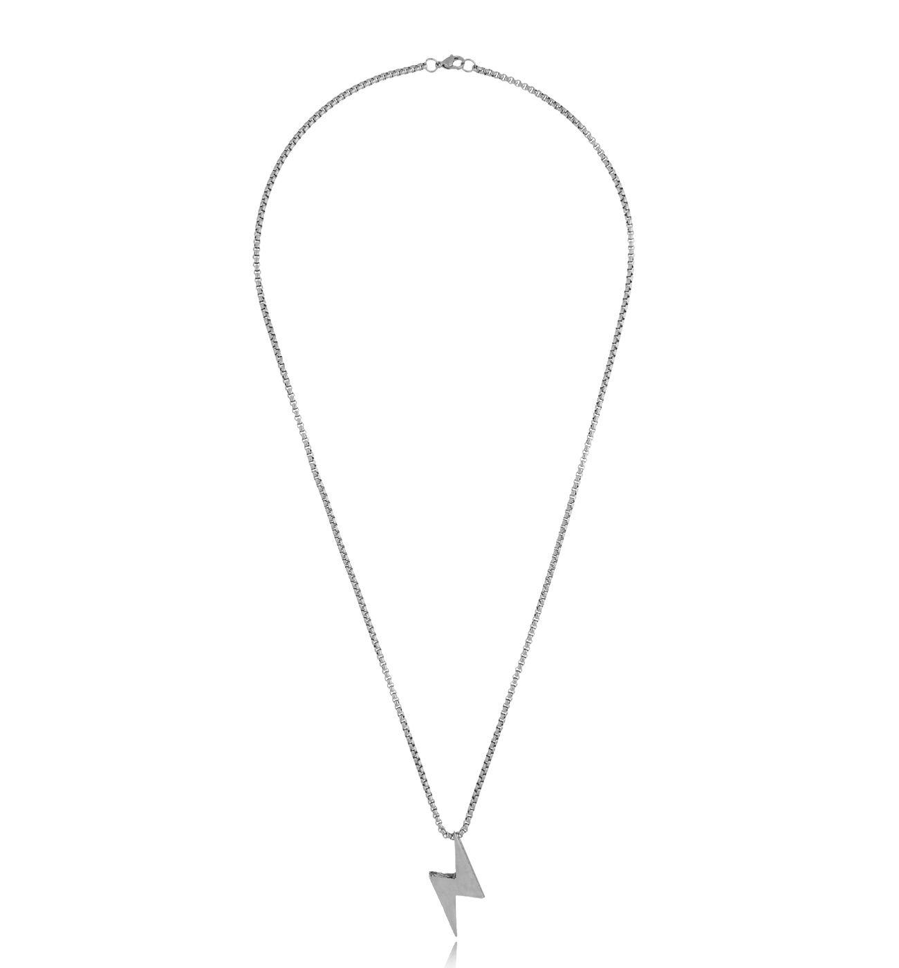 Naszyjnik męski srebrny z zawieszką Jeff NMITC0048