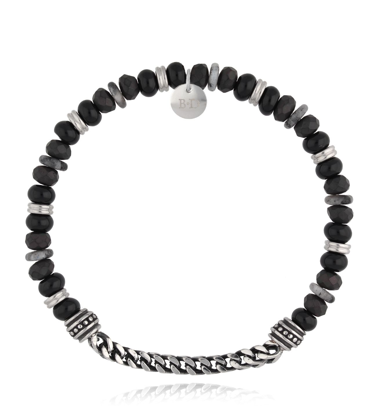 Bransoletka z agatami i labradorytami Gretter BMITC0597