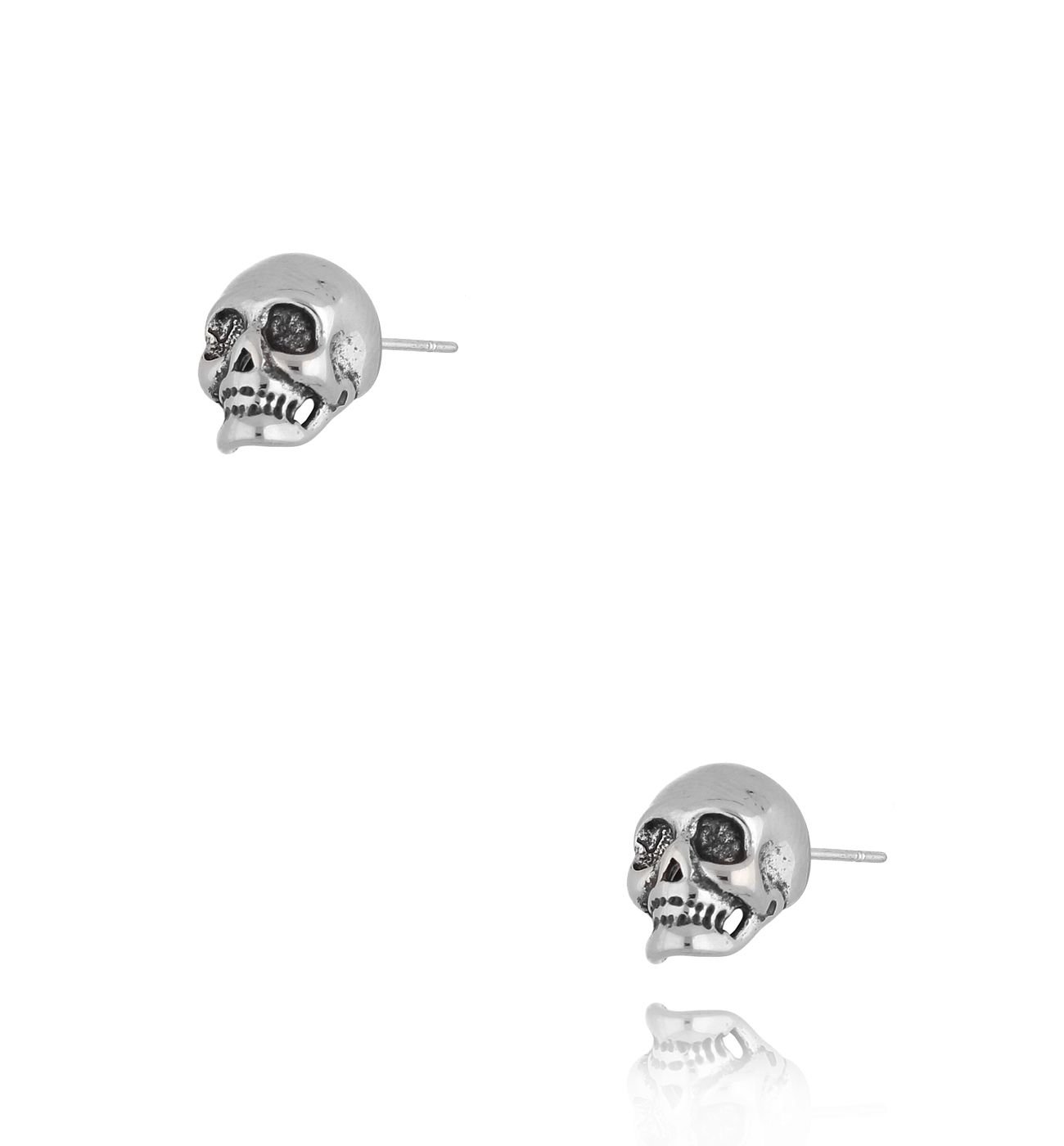 Kolczyki wkrętki z czaszkami 108 - By Dziubeka