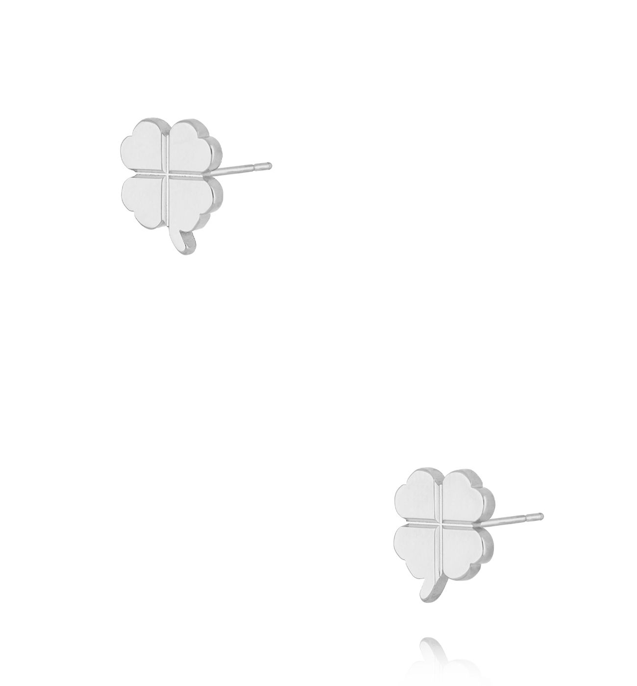 Kolczyki koniczynki srebrne KSA2280