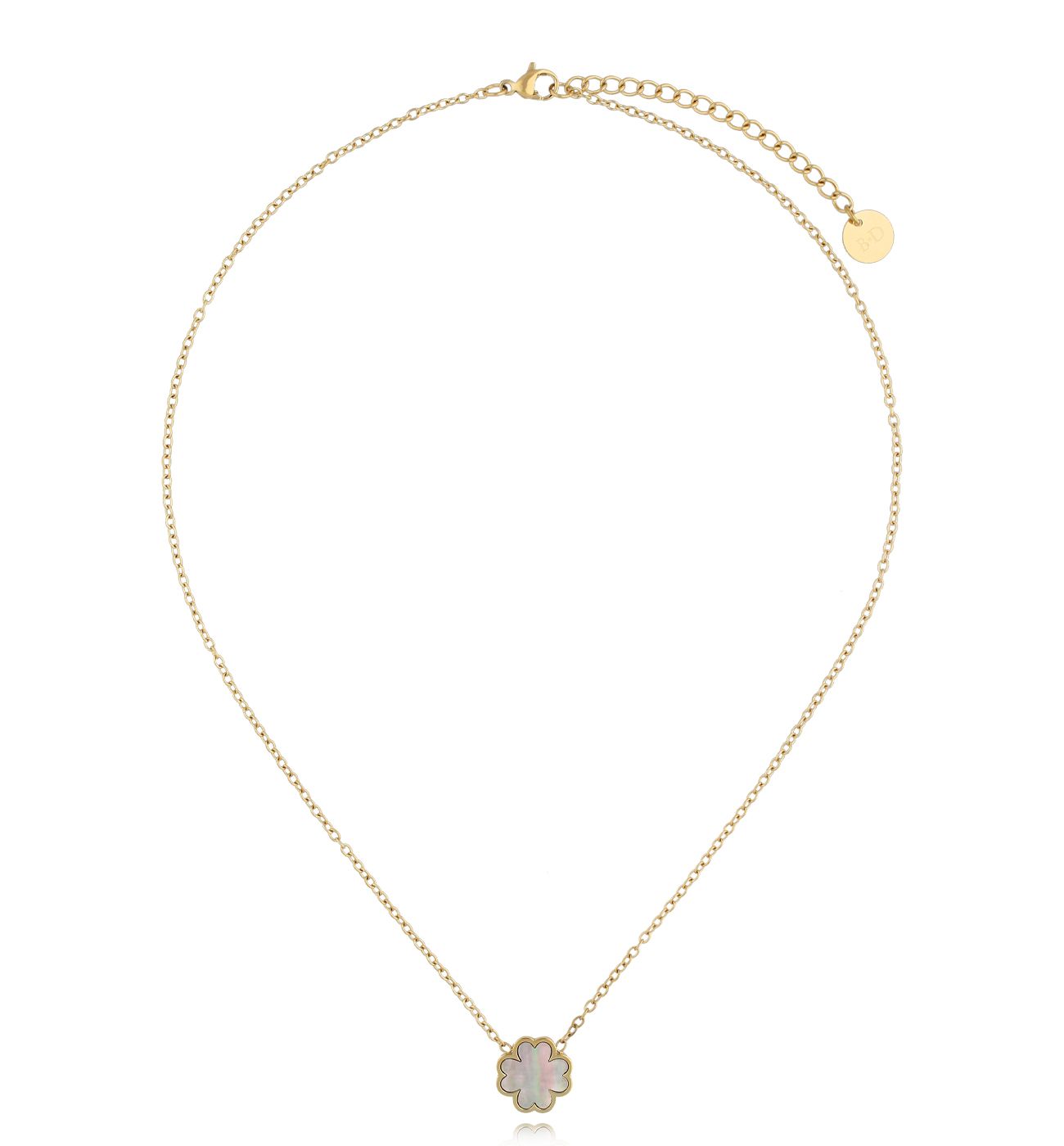 Naszyjnik z koniczynką z masą perłową Clover Spirit - By Dziubeka