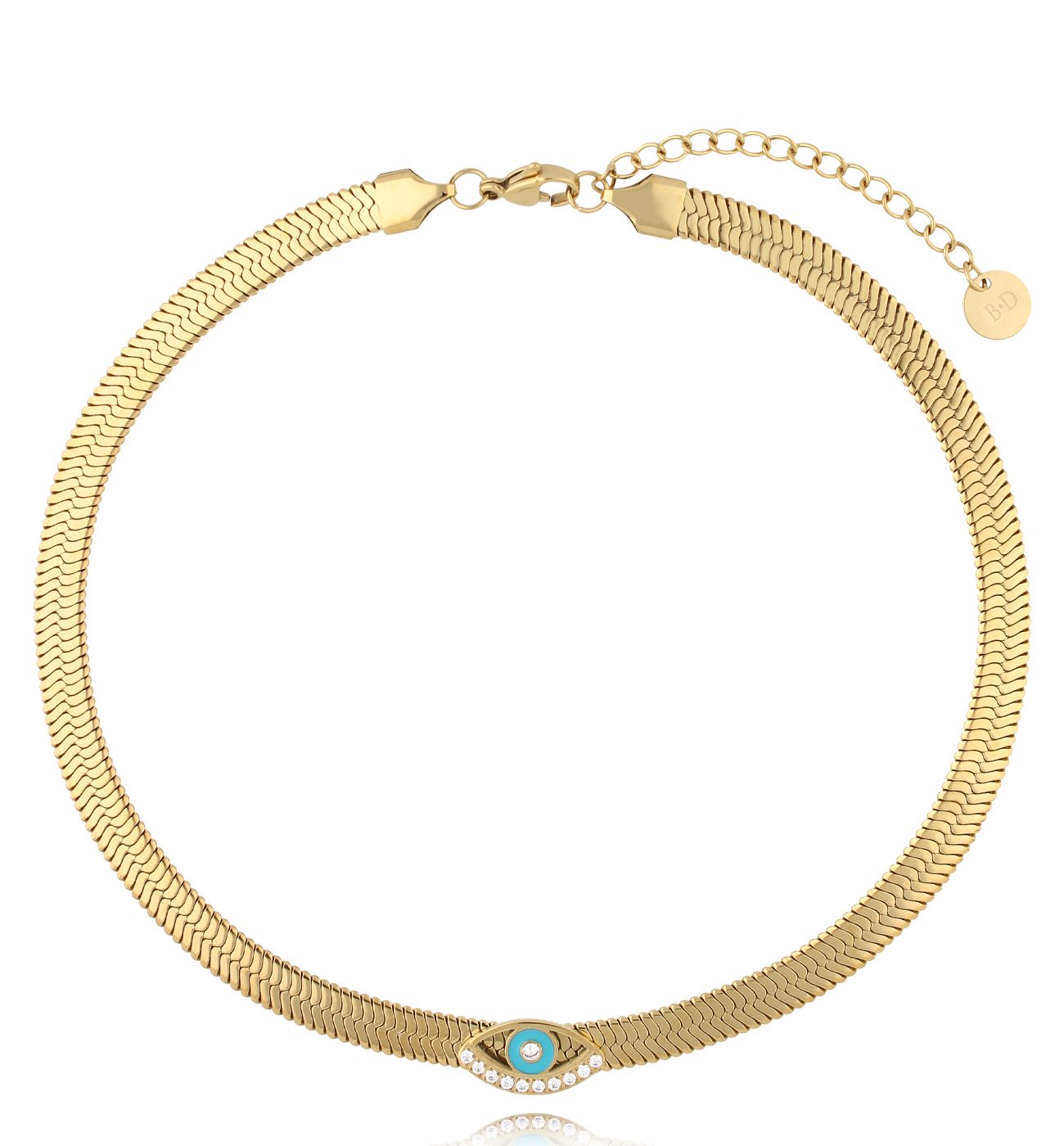 Naszyjnik żmijka złota z okiem Sedilo - By Dziubeka