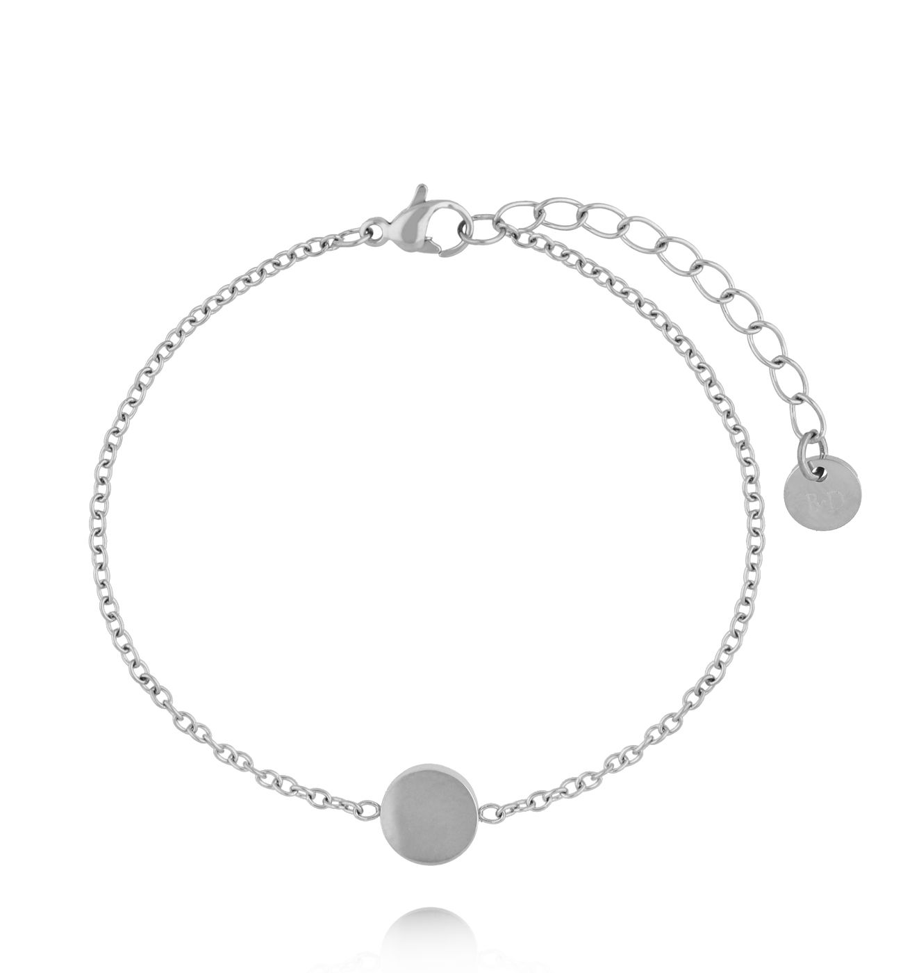 Bransoletka z kółkiem srebrna BSA0957