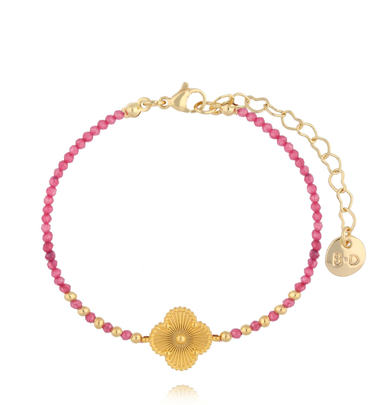 Bransoletka z cyrkoniami i koniczynką More Than BMT0262 - By Dziubeka