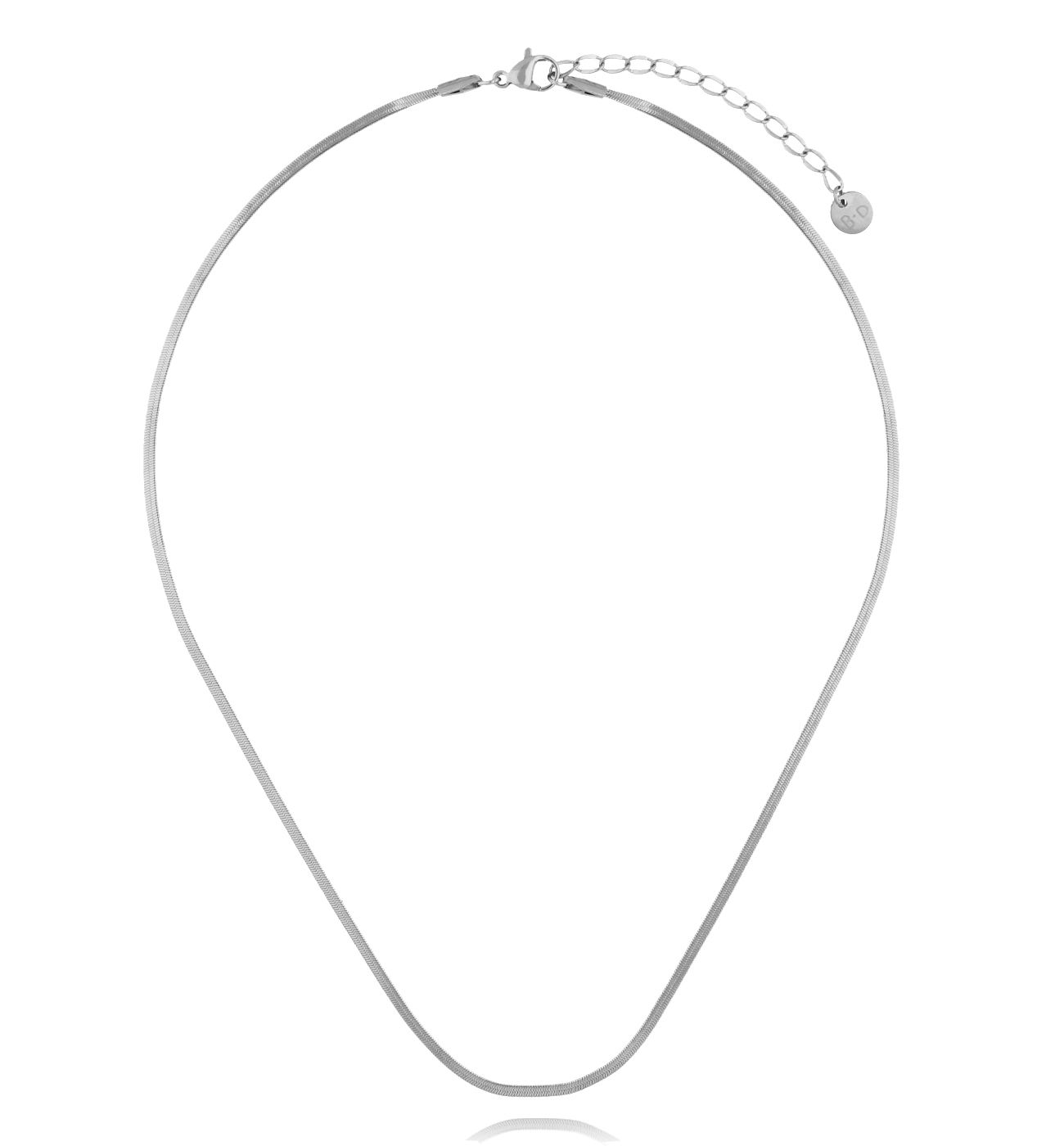 Naszyjnik żmijka cienka srebrna NSY0534